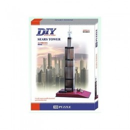 Sears Tower Chicago Building 3д пъзел Model 3D - Educational Puzzle