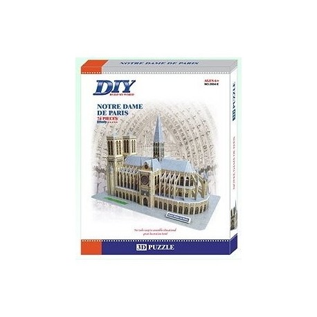 France Notre Dame De Paris Model 3D - Educational Puzzle