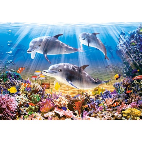 Пъзел - Dolphins Underwater
