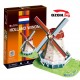 Триизмерен 3D пъзел Holland Windmill 