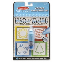 Книжка за оцветяване Вода УАУ! - Цветове и форми - Water Wow - Melissa & Doug